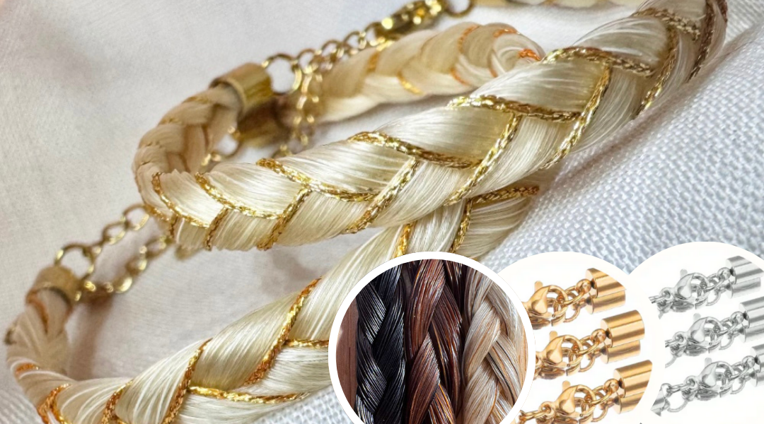 Bracelets en crins à personnaliser (avec votre cheval)