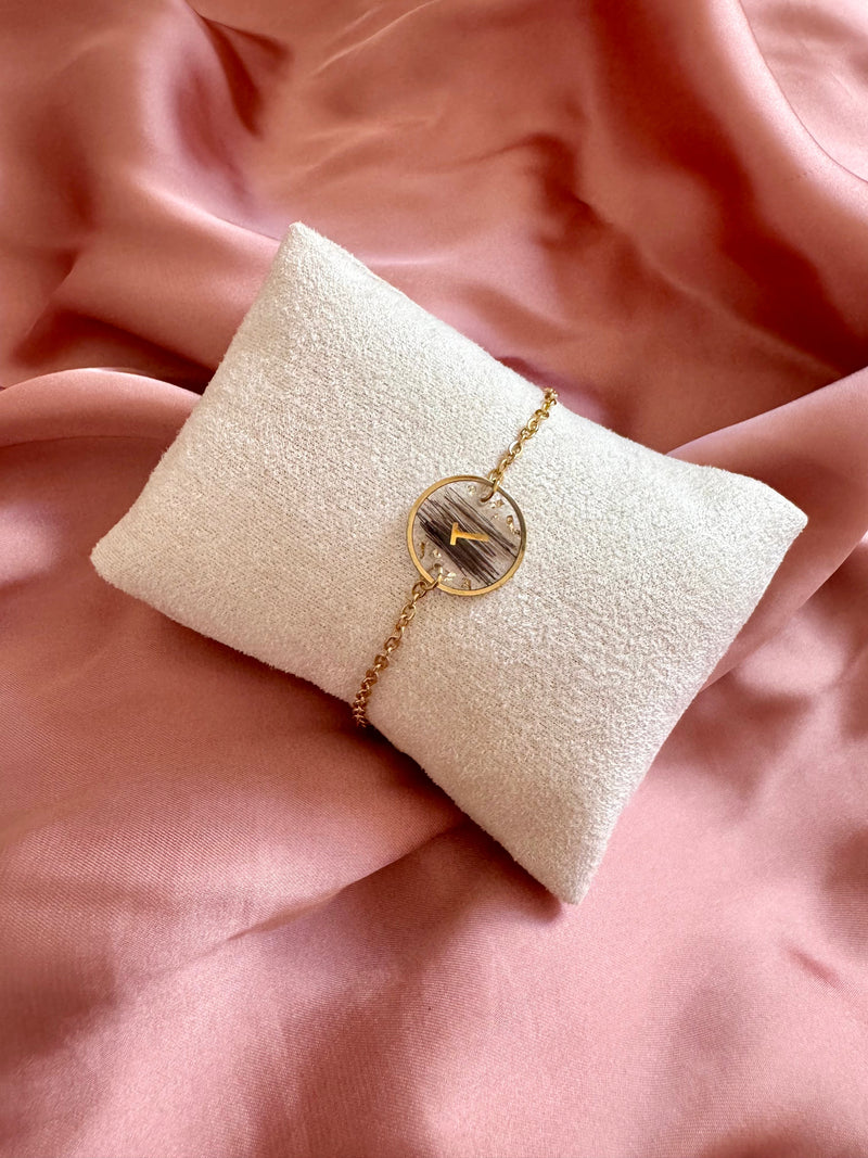 Bracelet souvenir à personnaliser (avec vos crins/poils/plumes)