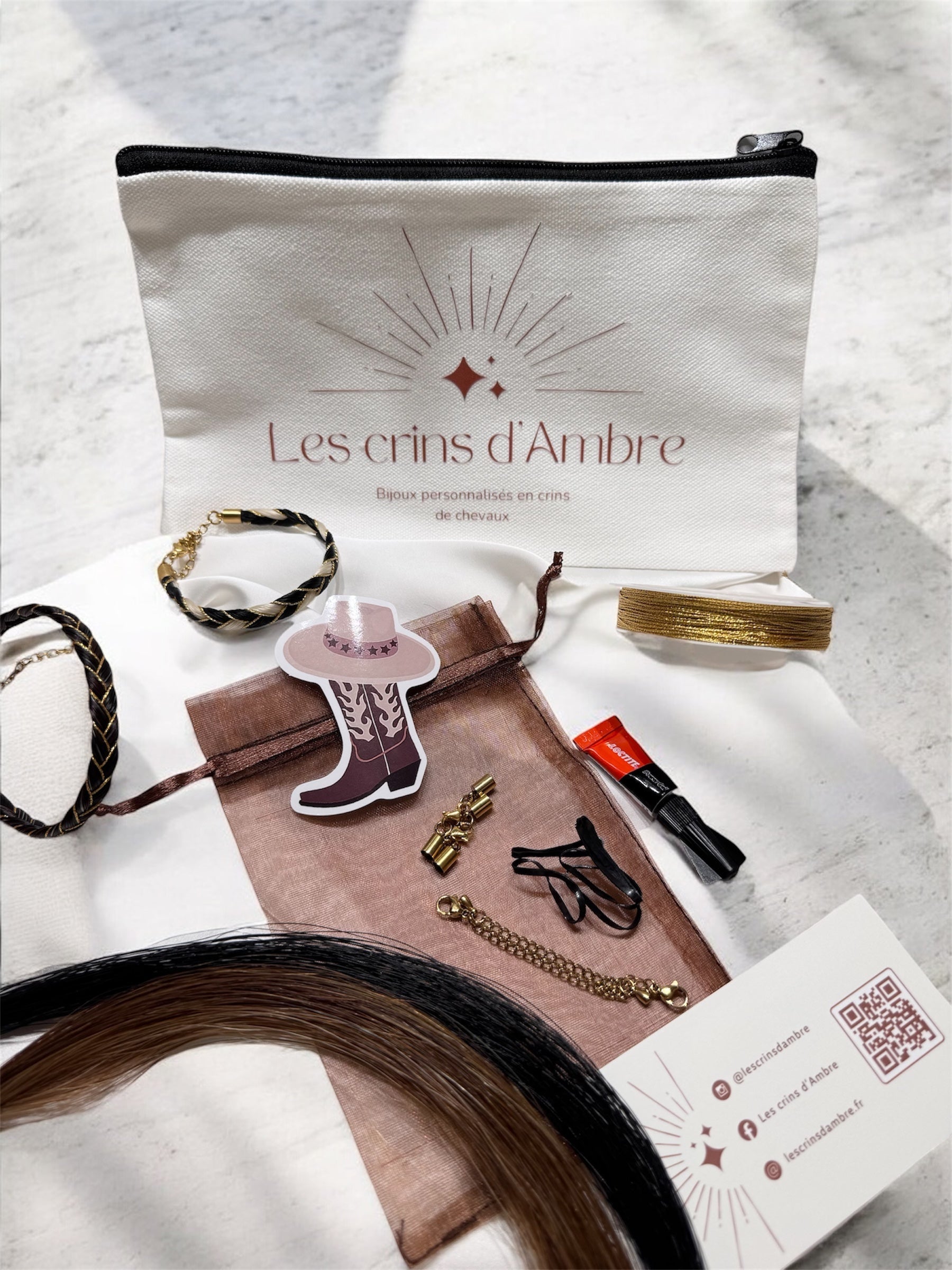 Kit DIY - Bracelet en crin de cheval