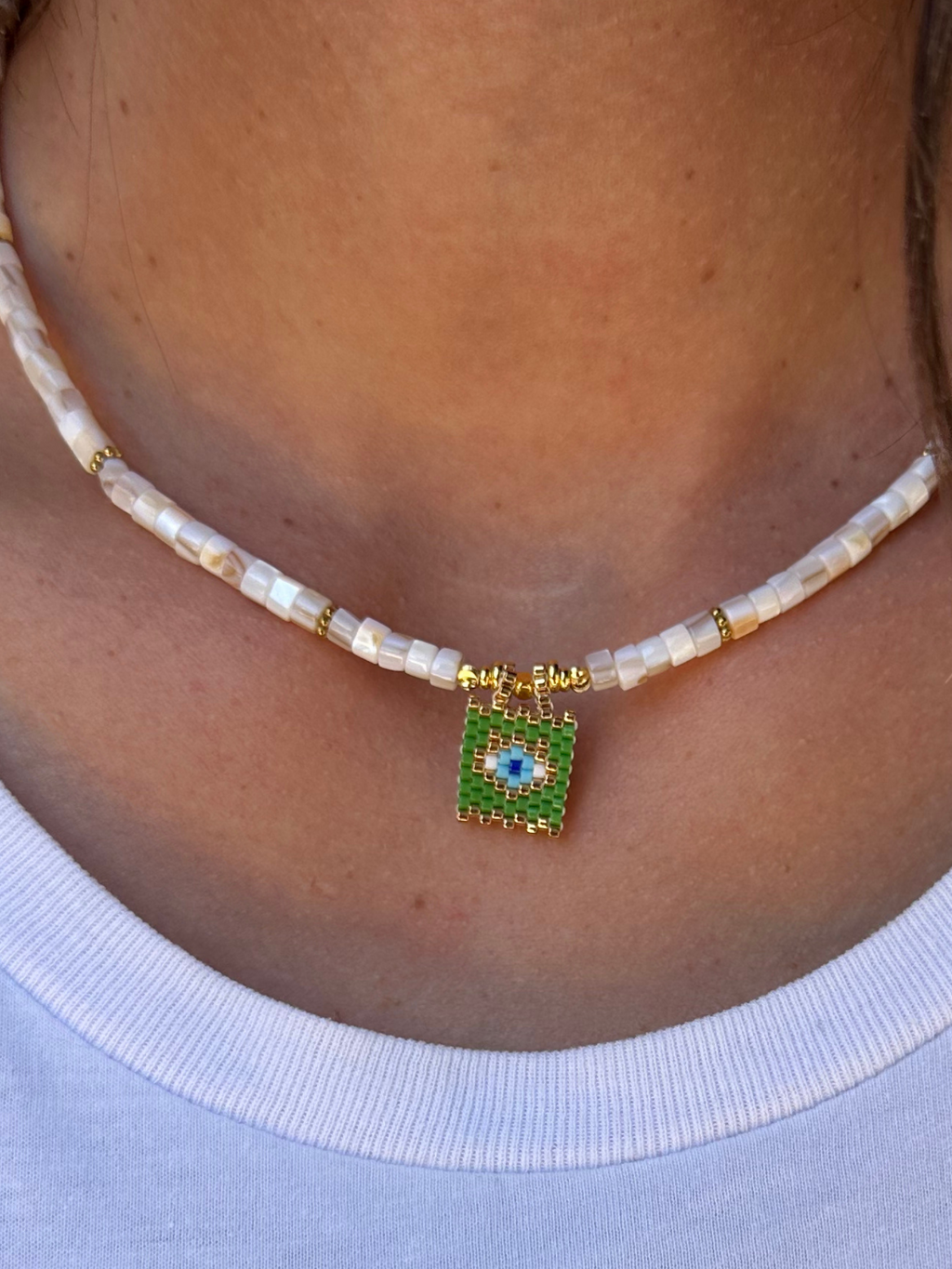 Collier Rio - pendentif oeil