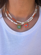 Collier Sao - pendentif oeil