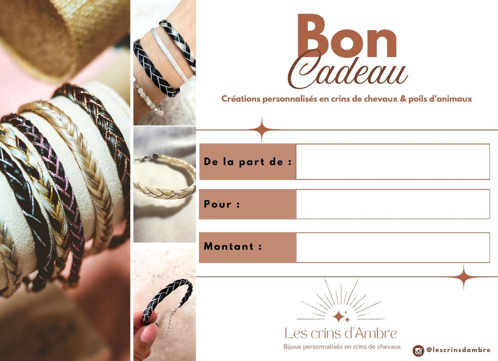 Carte cadeau - Les crins d'Ambre