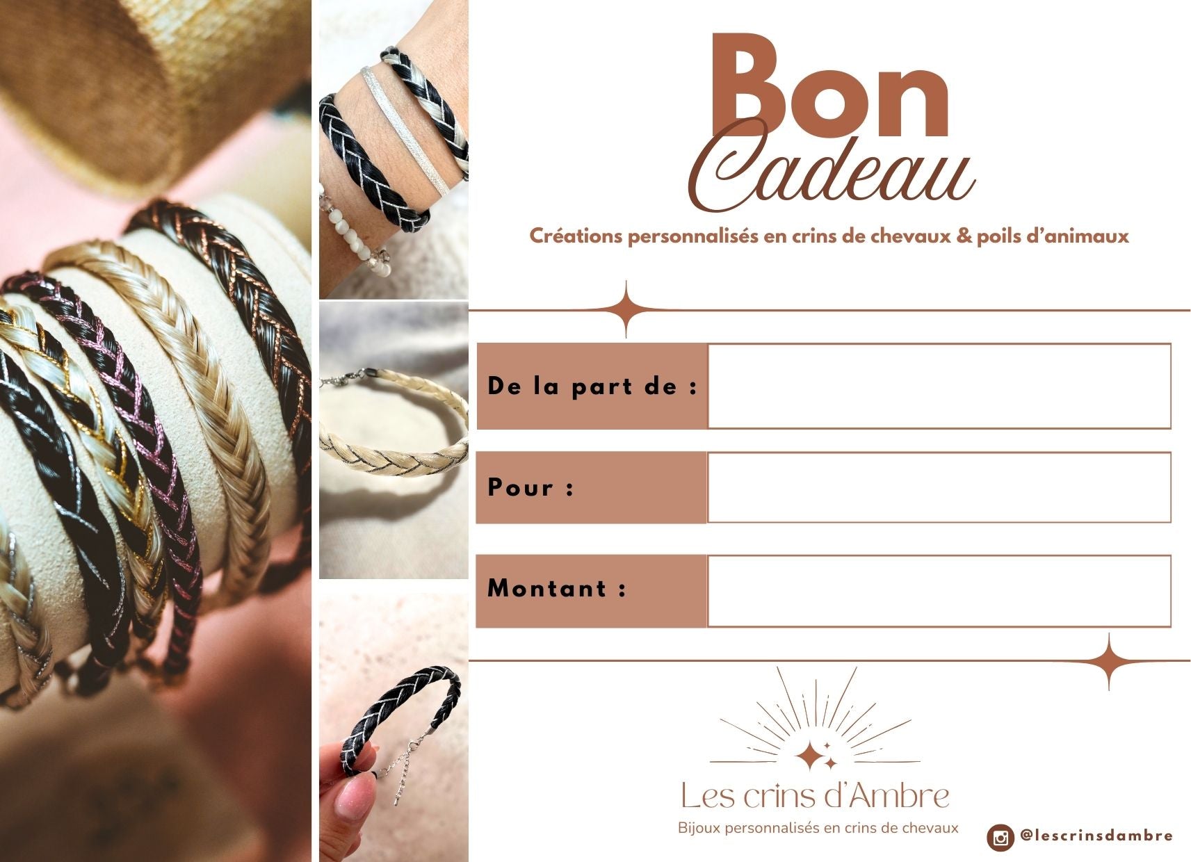 Carte cadeau - Les crins d'Ambre