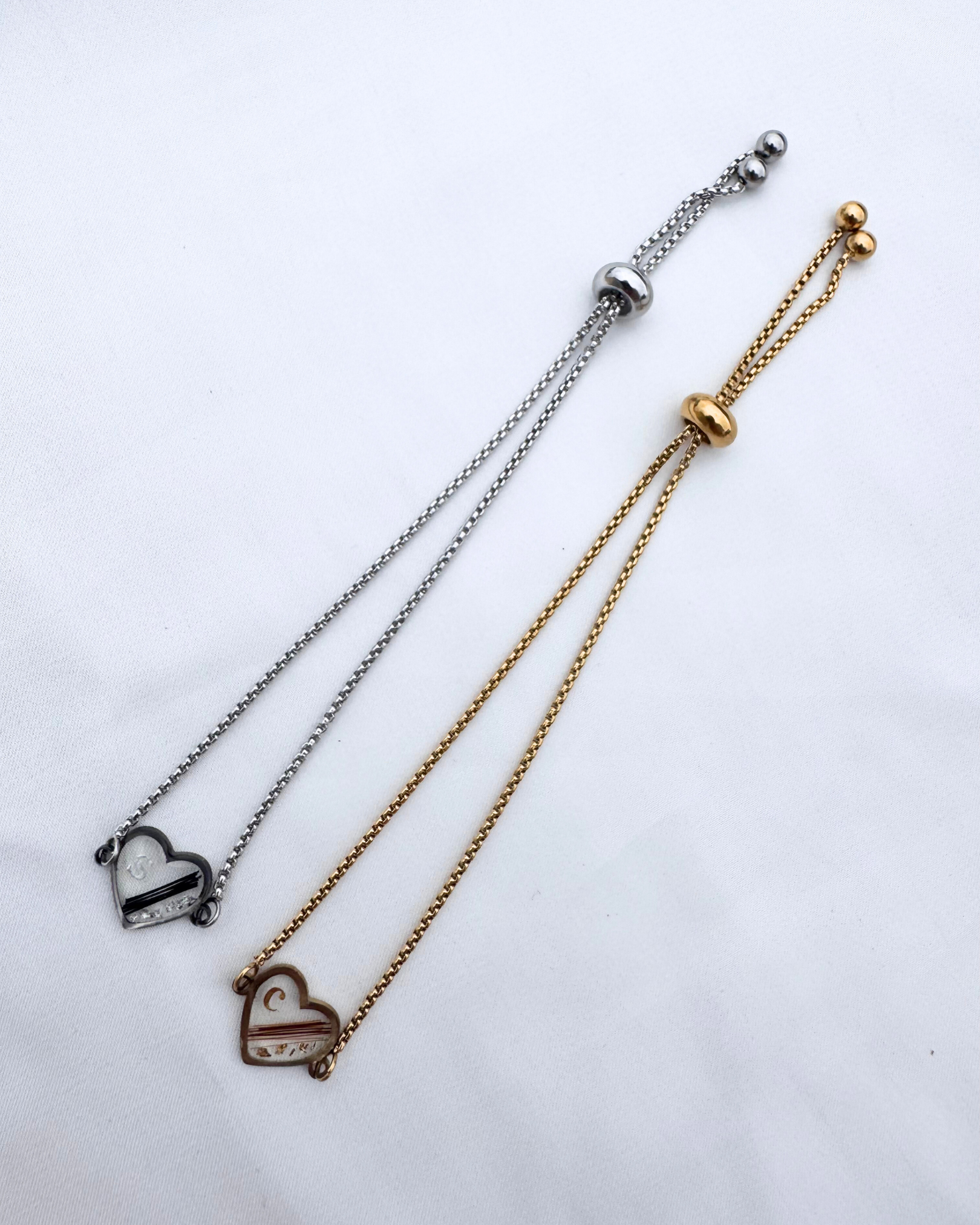 Bracelet COEUR (avec les crins, poils ou plumes de votre animal)