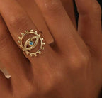 Bague Œil bleu