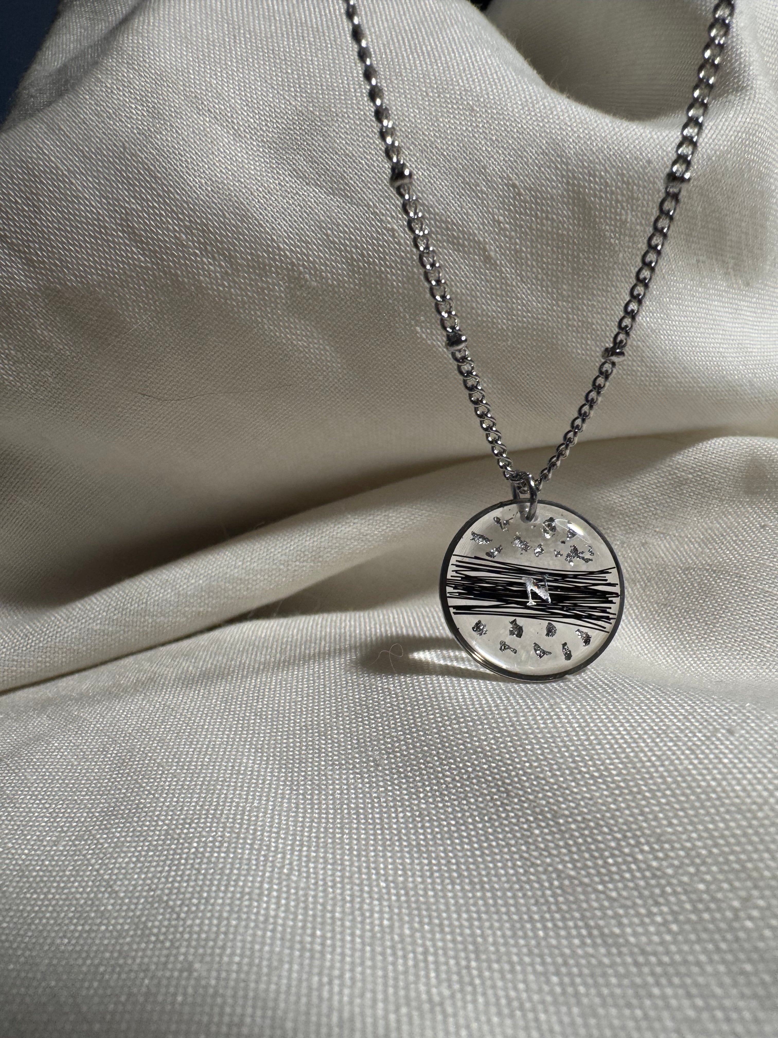 Collier SOUVENIR (avec les crins, poils ou plumes de votre animal)