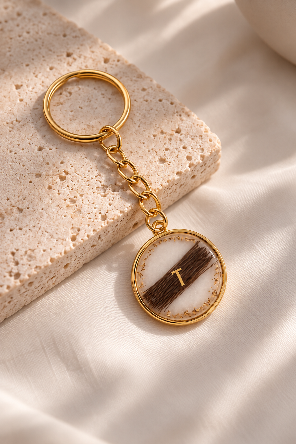Porte clés SOUVENIR (avec les crins, poils ou plumes de votre animal)