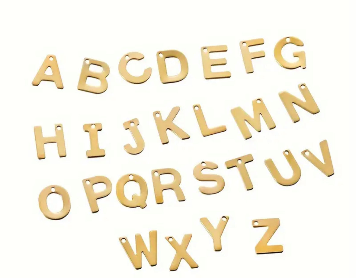 Bracelet en crins personnalisé - avec 1 charms initiale