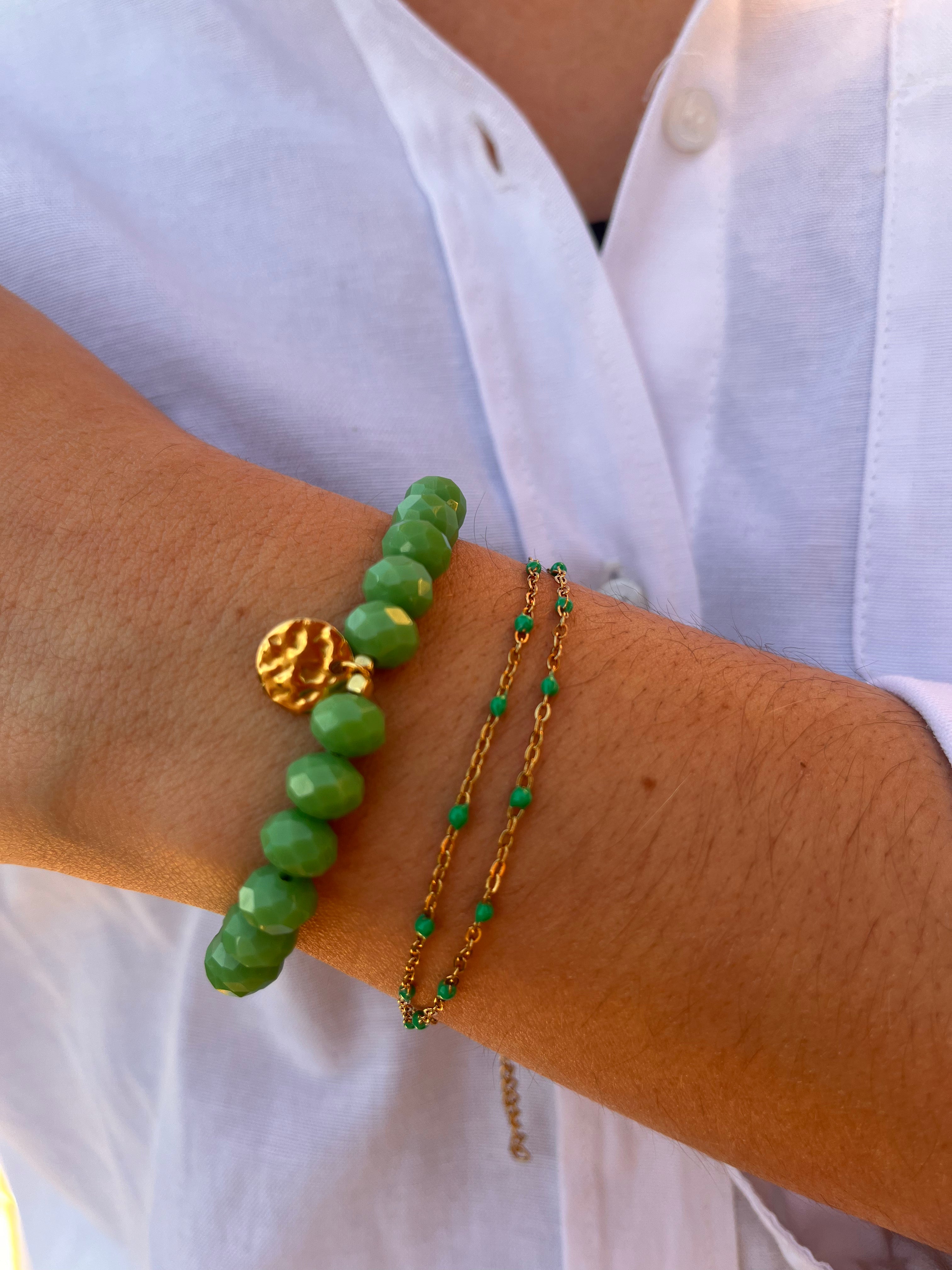 Bracelet double - Vert