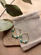 Boucles d'oreilles Fanou - Emerald