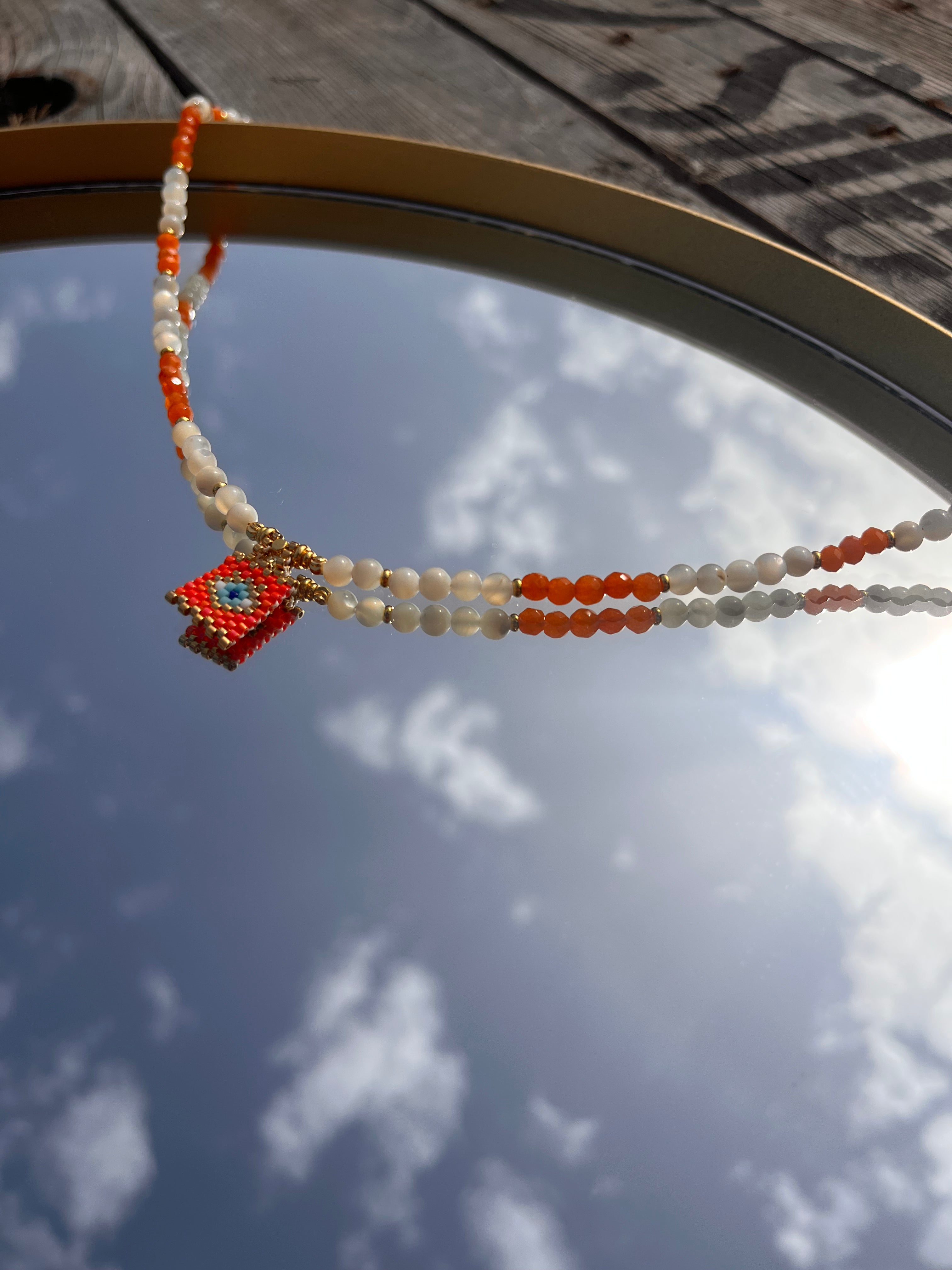 Collier Sao - pendentif oeil