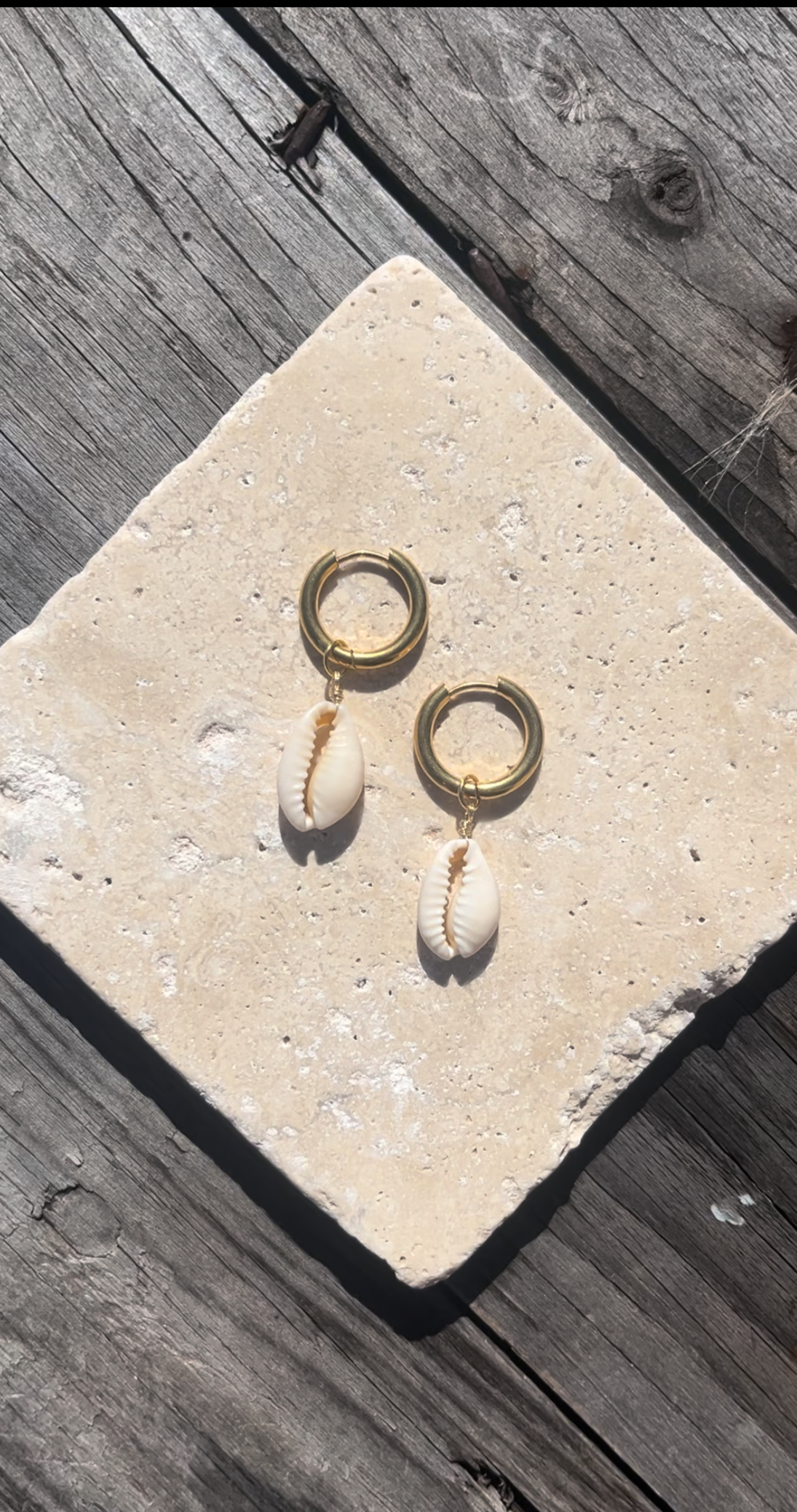 Boucles d'oreilles Cauri baby