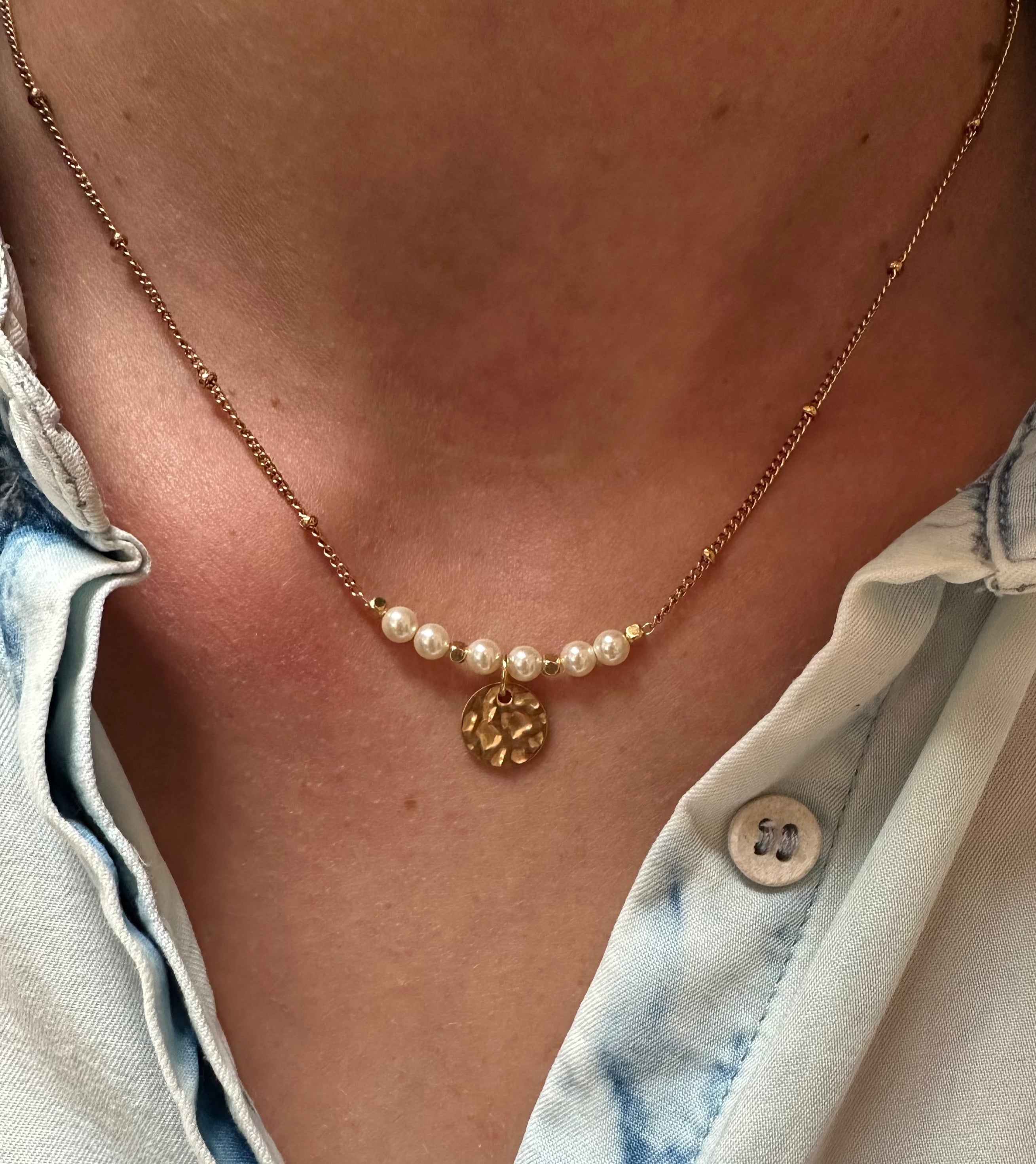 Collier Fanou - Perles d'eau douce