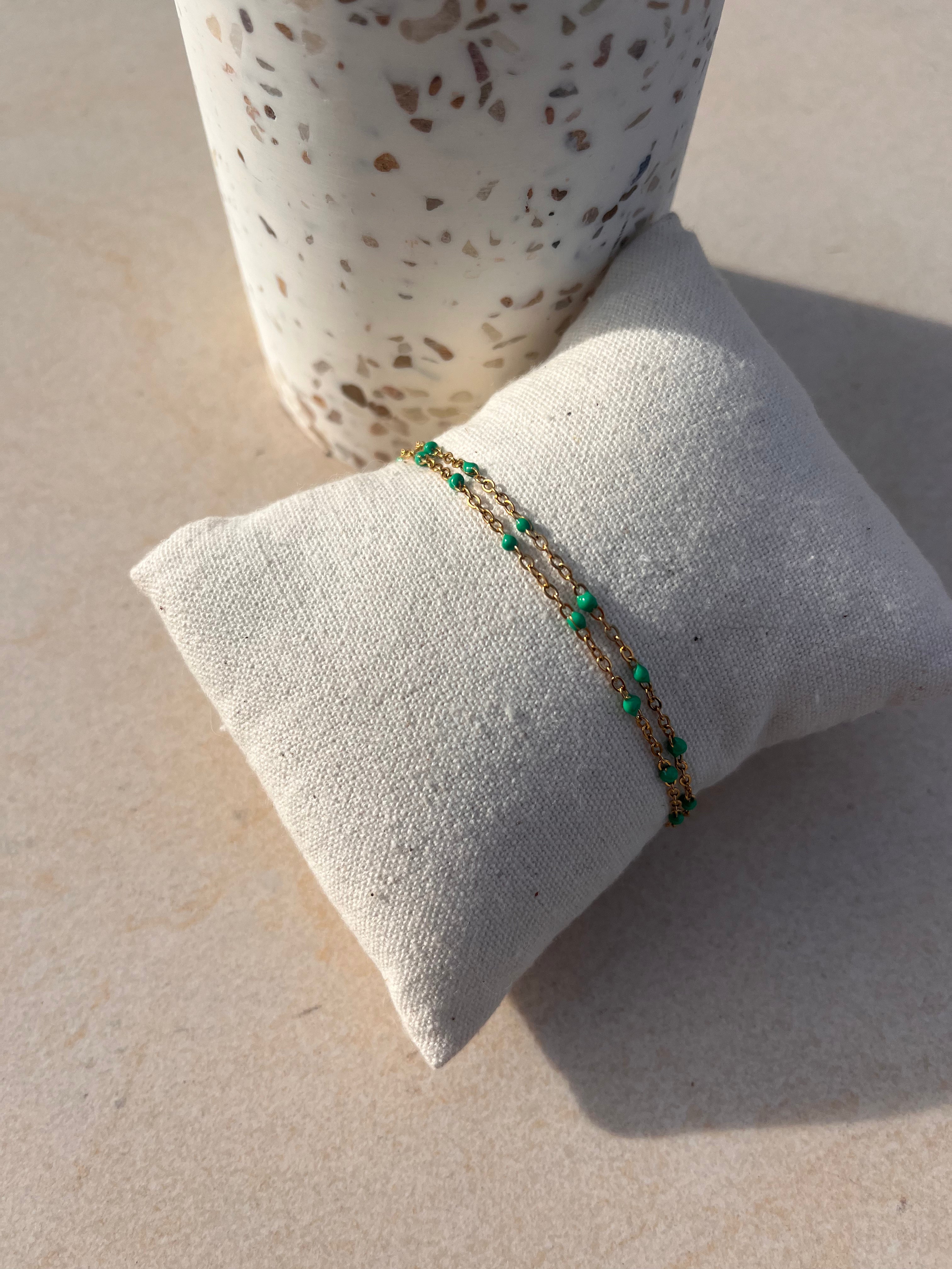 Bracelet double - Vert