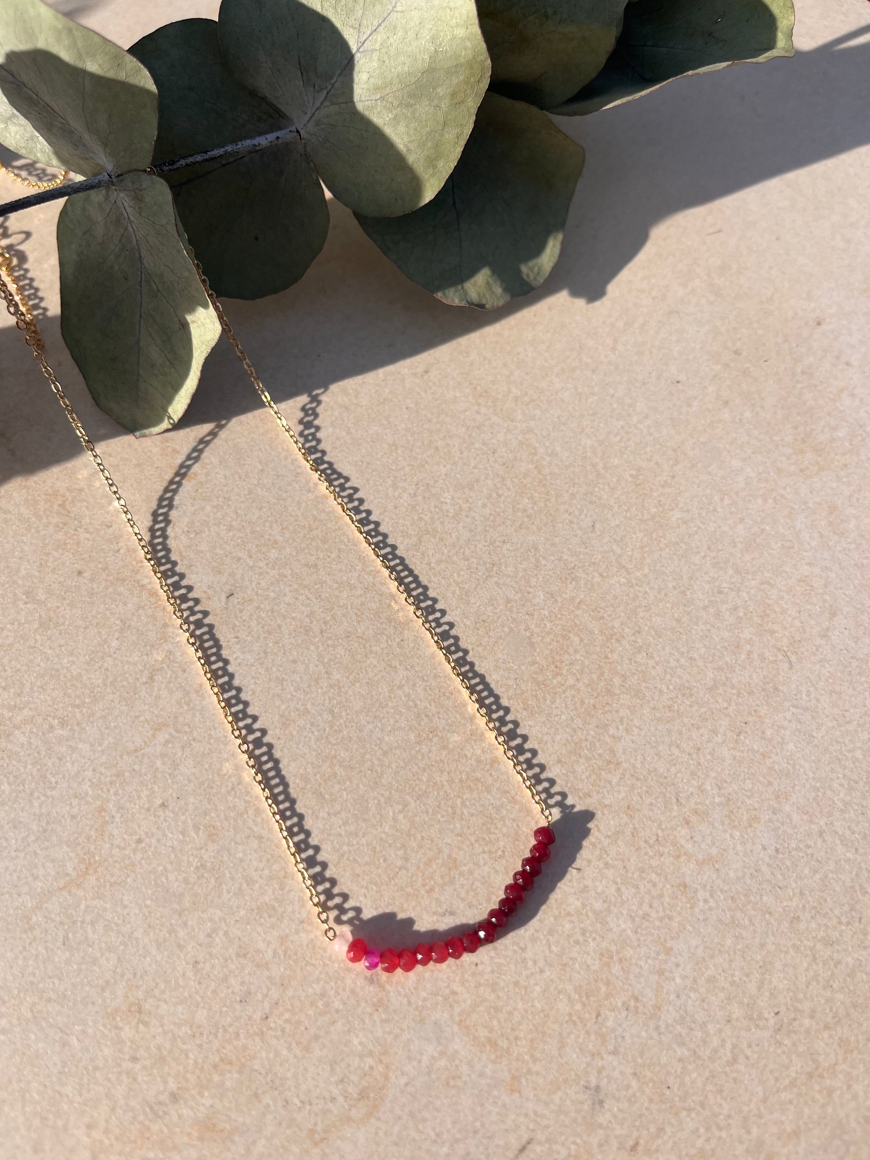 Collier Fanou - Rouge