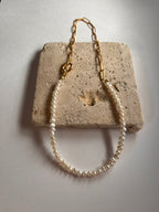 Collier Sol Perles d'eau douce - Personnalisable